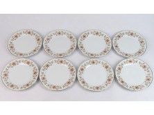 Jelzett porcelán süteményes tányérkészlet