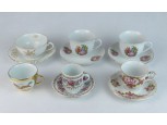 Régi vegyes porcelán kávéscsésze csomag