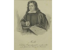 Antik acélmetszet MURILLO