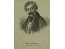 Antik acélmetszet THEODOR HILDEBRANDT