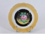 Régi hibátlan rózsadíszes porcelán tányér