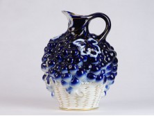 Régi leningrádi szőlőfürtös porcelán kancsó