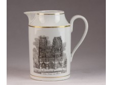Régi városképes porcelán kiöntő NOTRE DAME