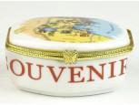 Kisméretű tunéziai porcelán szelence