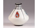 Art deco kerámia ibolyaváza 6.5 cm