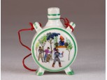 Régi Zsolnay magyaros porcelán kulacs