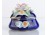 Régi jelzett kék porcelán ékszertartó