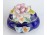 Régi jelzett kék porcelán ékszertartó