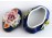 Régi jelzett kék porcelán ékszertartó