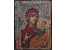 Madonna gyermekével keretezett színes nyomat