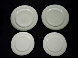 Zöld szegélyes porcelán tányér 4 db