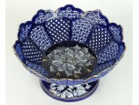 Jelzett nagyméretű porcelán kínáló kosár
