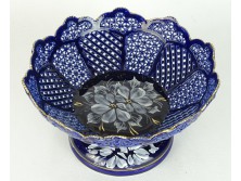 Jelzett nagyméretű porcelán kínáló kosár