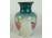 Régi virágos Hollóházi porcelán váza 14 cm