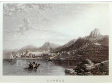 Cyprus nyomat keretezve 25 x 29 cm