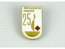 Régi tűzzománc vöröskereszt kitűző