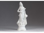 Régi Hébé ifjúságistennő porcelán szobor