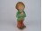 Biszkvit porcelán kalapos fiú figura 27 cm