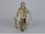 Hibátlan porcelán halász figura 22 cm