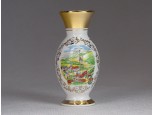 Régi kisméretű porcelán ibolyaváza WAGRAIN