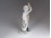 Hibátlan biszkvit porcelán lány figura 16 cm