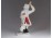 Hibátlan biszkvit porcelán lány figura 16 cm