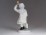Hibátlan biszkvit porcelán lány figura 16 cm