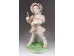 Hibátlan takarítónő porcelán figura 19.5 cm