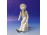 Utazó táskás fiú porcelán figura 21 cm