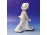 Utazó táskás fiú porcelán figura 21 cm