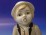 Utazó táskás fiú porcelán figura 21 cm
