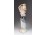 Biszkvit porcelán vízhordó lány figura 23 cm