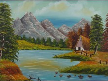 Ismeretlen festő : Alpesi táj
