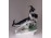 Nagy méretű hibátlan porcelán zerge figura 