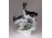 Nagy méretű hibátlan porcelán zerge figura 