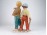 Hibátlan biszkvit porcelán fiú pár 22.5 cm