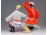 Kétalakos táncoló orosz porcelán figura