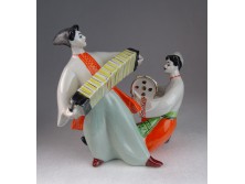 Kétalakos táncoló orosz porcelán figura