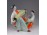 Kétalakos táncoló orosz porcelán figura
