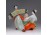 Kétalakos táncoló orosz porcelán figura