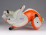 Kétalakos táncoló orosz porcelán figura