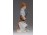 Biszkvit porcelán libás fiú figura 21 cm
