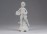 Régi fehér biszkvit porcelán angyal 12 cm