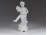 Régi fehér biszkvit porcelán angyal 12 cm
