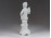 Régi fehér biszkvit porcelán angyal 12 cm