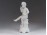 Régi fehér biszkvit porcelán angyal 12 cm