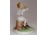 Jelzett hibátlan porcelán fuvolázó fiú 21 cm