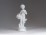 Régi fehér biszkvit porcelán angyal 12 cm