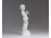 Régi fehér biszkvit porcelán angyal 12 cm