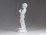 Régi fehér biszkvit porcelán angyal 12 cm